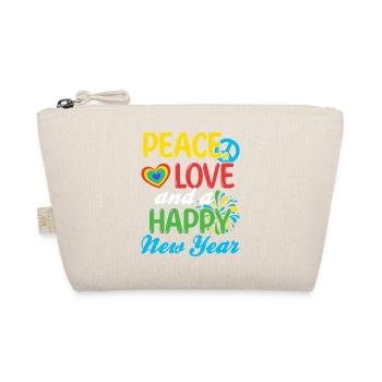 Réveillon du Nouvel An, Paix, Amour, Bonne Année - Trousse biologique - nature - Devant