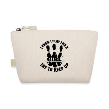 Bowling Bowling Bowler Gift Kegel Bowling ball - Organic Pouch - nature - Front