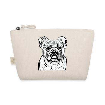 Bulldog french english dog pooch 8 - Organic Pouch - nature - Front