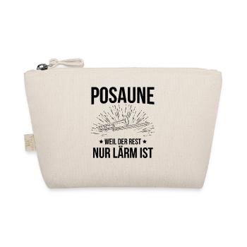 Posaune Posaunenspieler Posaunist - Bio-Täschchen - Natur - Vorne