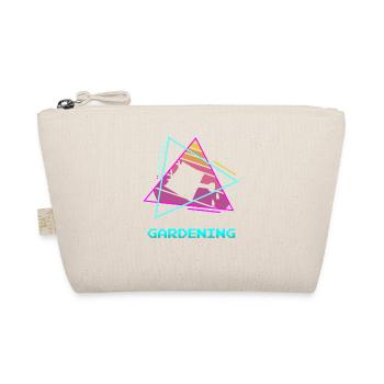 Retro Vintage Classic Gardening Garden Gardener - Organic Pouch - nature - Front