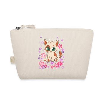 süße Babykatze Kawaii Anime Manga - Bio-Täschchen - Natur - Vorne
