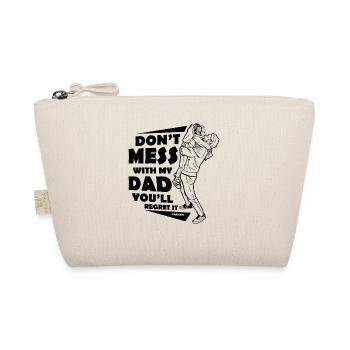 Papa Tochter Kind Vatertag Mädchen Geschenk - Bio-Täschchen - Natur - Vorne