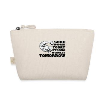 Sore Muscles Fitness Bodybuilding Weightlifter Gym - Organic Pouch - nature - Front