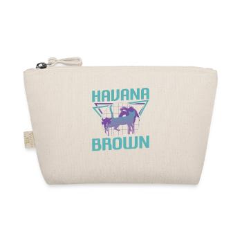 Retro Havanna Braune Katze Liebhaber - Bio-Täschchen - Natur - Vorne