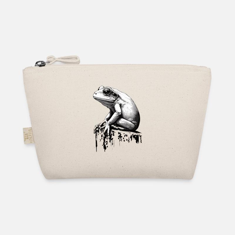 Frosch Stencil Design Kunst Bio-Täschchen