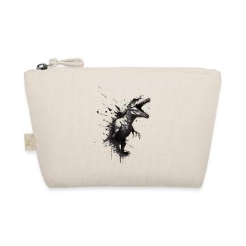 T-Rex Stencil Design Art. - Organic Pouch - nature - Front