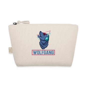 WOLFGANG Name Wolf outfit for name day with name - Organic Pouch - nature - Front