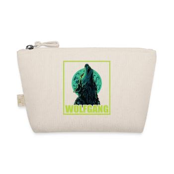 WOLFGANG Name Wolf outfit for name day with name - Organic Pouch - nature - Front