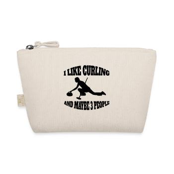 Curling Stone Cadeau Curl Curler Curling Stone - Trousse biologique - nature - Devant