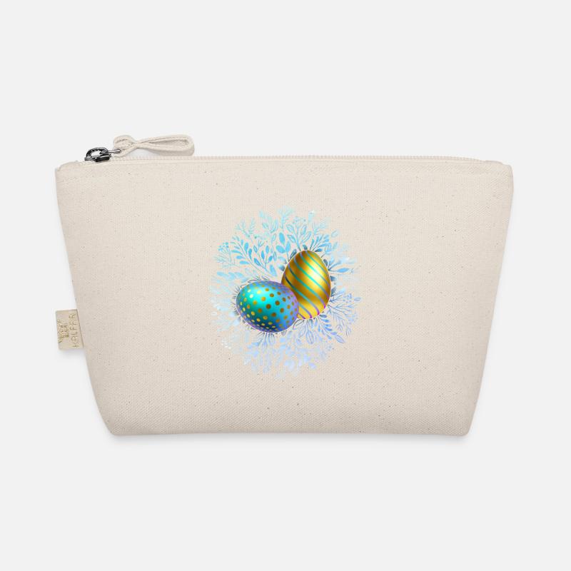 Happy Easter, Easter Eggs, 3D Design Egg Organic Pouch