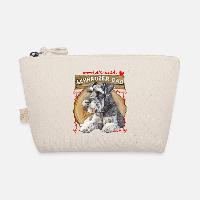 Schnauzer, Best-Schnauzer-Dad, Schnauzer-Papa - Bio-Täschchen - Natur