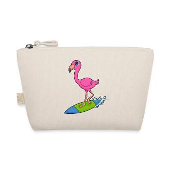 Été de surf sur planche de surf au flamant rose - Trousse biologique - nature - Devant