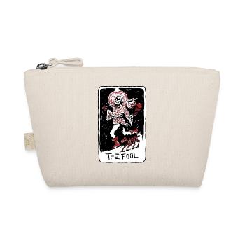 The Fool Skeleton With Dog Tarot Card - Bio-Täschchen - Natur - Vorne