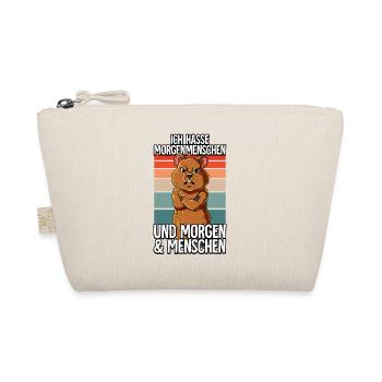 Ich Hasse Morgenmenschen Quokka - Bio-Täschchen - Natur - Vorne