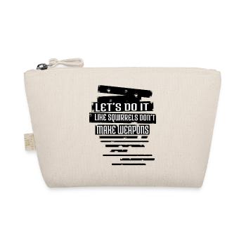 funny sayings global peace flower power love - Organic Pouch - nature - Front