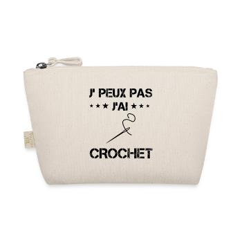 j'peux pas j'ai crochet cadeau couture - Trousse biologique - nature - Devant