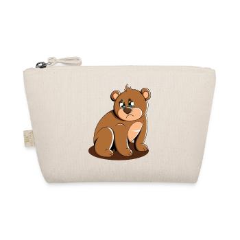 Mignon Ours Cuddly Toy Hug Animal en peluche Amour - Trousse biologique - nature - Devant