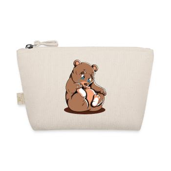 Mignon Ours Cuddly Toy Hug Animal en peluche Amour - Trousse biologique - nature - Devant