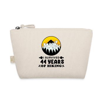 44th birthday hiker 44 years old mountain hiking - Organic Pouch - nature - Front