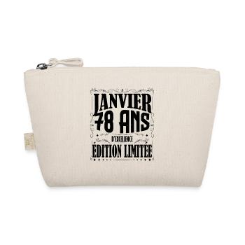 Janvier 78 ans. Cadeau 78 ans janvier anniversaire - Trousse biologique - nature - Devant