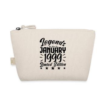 Born in January 1999. Birthday gift. - Organic Pouch - nature - Front