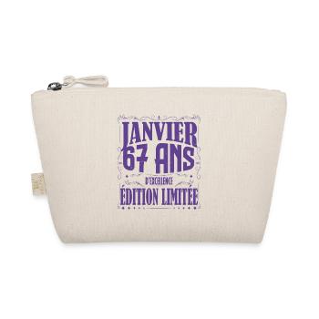 Janvier 67 ans. Cadeau 67 ans janvier anniversaire - Trousse biologique - nature - Devant