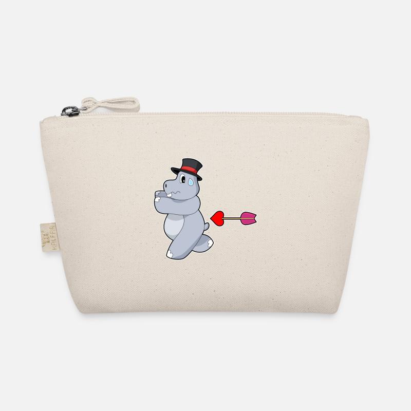 Nilpferd Bräutigam Liebespfeil Hochzeit Bio-Täschchen