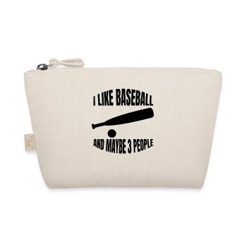 Baseball Baseballspiel Geschenk Baseballliebhaber - Bio-Täschchen - Natur - Vorne