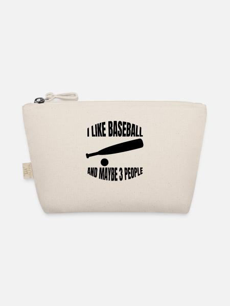 Baseball Baseballspiel Geschenk Baseballliebhaber - Bio-Täschchen - Natur