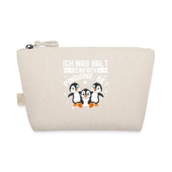 Ich Mag Halt Einfach Pinguine - Bio-Täschchen - Natur - Vorne