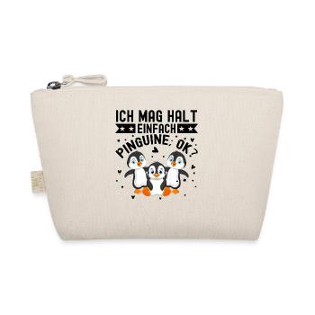 Ich Mag Halt Einfach Pinguine - Bio-Täschchen - Natur - Vorne