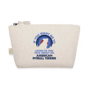 Talk About Dogs Pit Bull Terrier - Organic Pouch - nature - Front