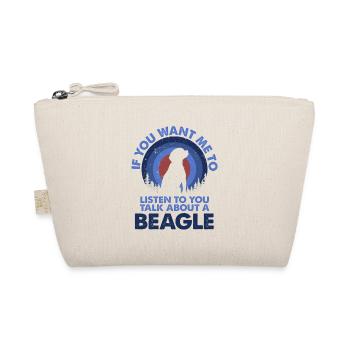 Sprechen Sie Über Hund Beagle - Bio-Täschchen - Natur - Vorne