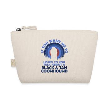 Parler de chien Coonhound noir et feu - Trousse biologique - nature - Devant