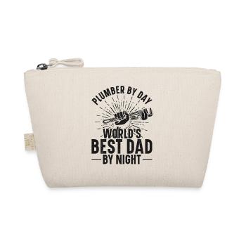 Plumbing Plumber Dad Vintage - Organic Pouch - nature - Front