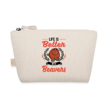 La vie est meilleure avec un castor - Trousse biologique - nature - Devant