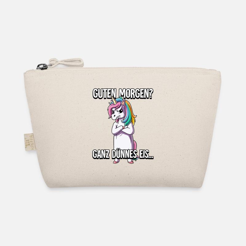 Guten Morgen Ganz Dünnes Eis Einhorn - Bio-Täschchen - Natur