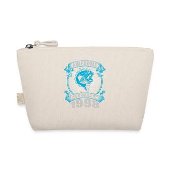 Awesome since 1998. Angel, Angler Birthday - Organic Pouch - nature - Front