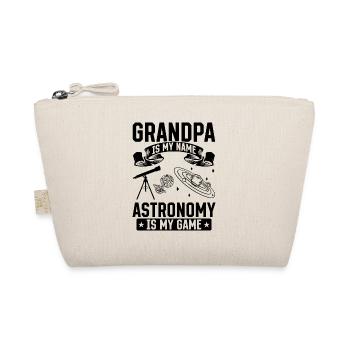Grandpa Is My Name Astronomy Is My Game I Astronom - Bio-Täschchen - Natur - Vorne