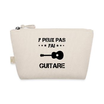 j'peux pas j'ai guitare cadeau gutariste - Trousse biologique - nature - Devant