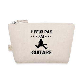 j'peux pas j'ai guitare rock cadeau gutariste - Trousse biologique - nature - Devant
