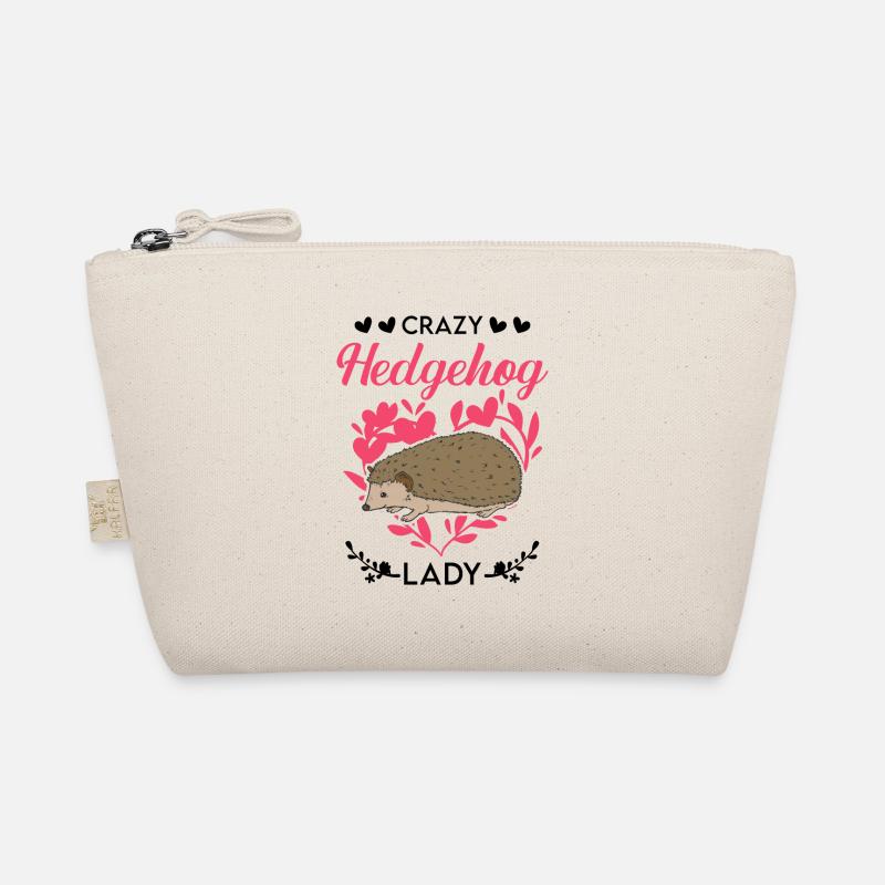Crazy Hedgehog lady Hedgehog Prickly Organic Pouch