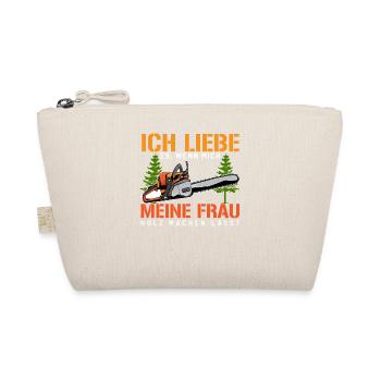 Ich Liebe Es Wenn Mich Meine Frau Holz - Bio-Täschchen - Natur - Vorne