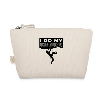 I Do My Own Stunt Bouldering Rock Climbing Climber - Bio-Täschchen - Natur - Vorne