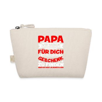Der Versuch Das Beste Geschenk Für Papa Zu Finden - Bio-Täschchen - Natur - Vorne