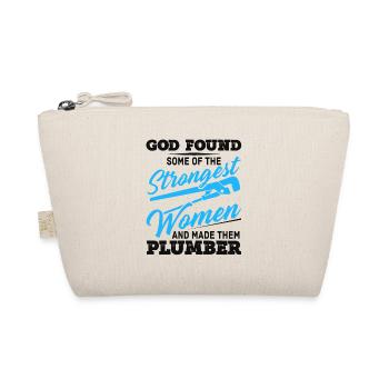 Plumbers Pipefitter Pipefitting - Organic Pouch - nature - Front