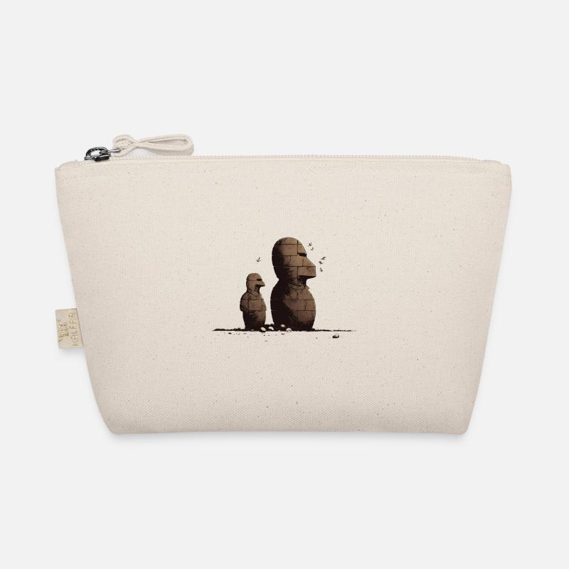Statue de tête de Rapa Nui Moai Île de Pâques Trousse biologique