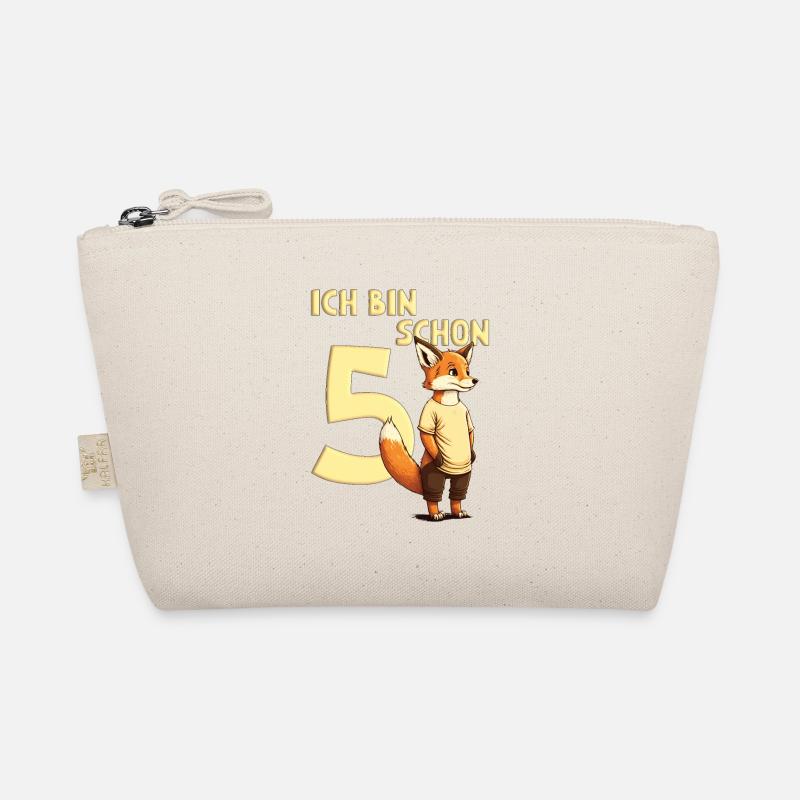 Ich Bin Schon 5 Jahre Girl & Boy Fox Bio-Täschchen