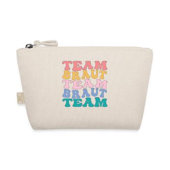 Hippie Team Braut Tshirt JGA - Bio-Täschchen - Natur - Vorne